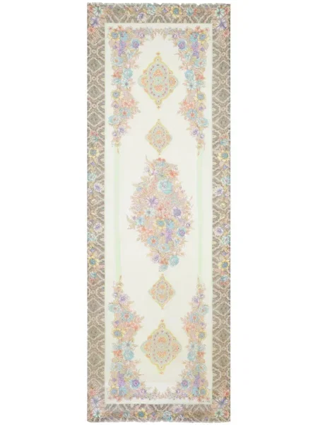 Fular Etro de mătase cu model floral cu imagine