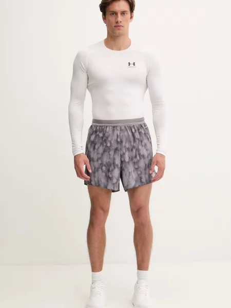 Krátky športové šortky The North Face s potlačou sivá