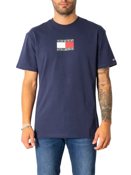Тениска Tommy Hilfiger Jeans синьо