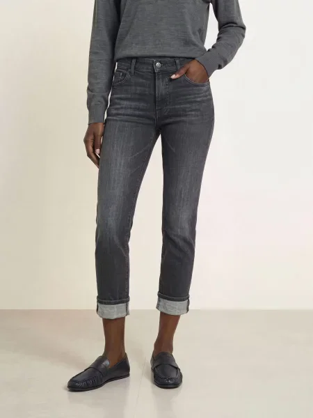 7 For All Mankind Skinny Džíny Relaxed Skinny blackout