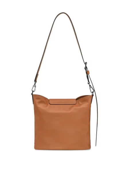 Geanta de piele Longchamp din piele maro