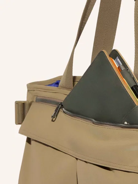 Adidas torebka shopper beżowa
