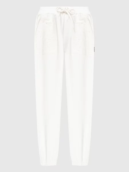 Джогери з вишивкою Twinset білі