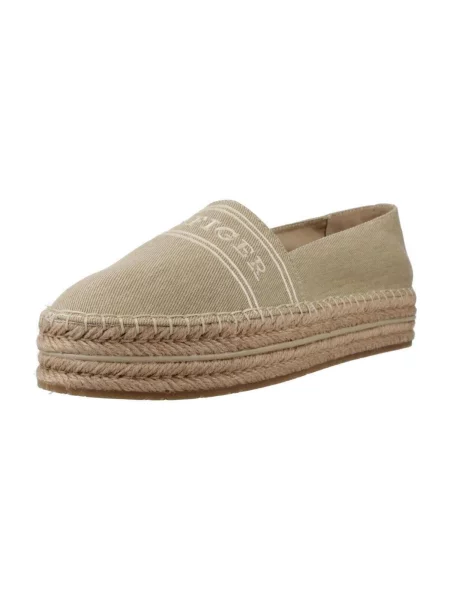 Tommy Hilfiger espadrile DENIM PLATFORM ESPADRILLE maro