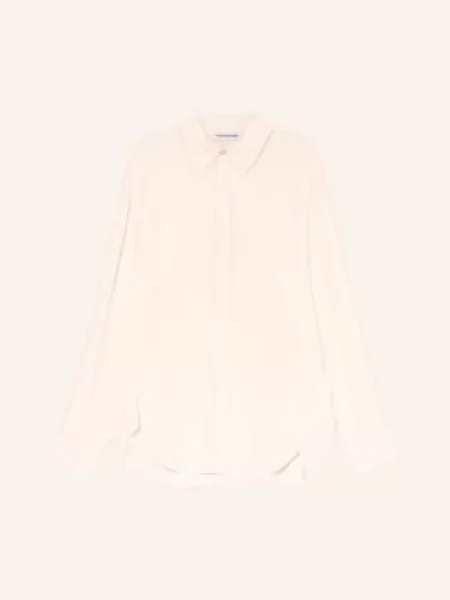 The Frankie Shop Bluzka Koszulowa Peri Georgette weiss