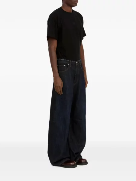 Široke traperice Mm6 Maison Margiela plava