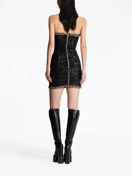 Сутиен Balmain с пайети черно