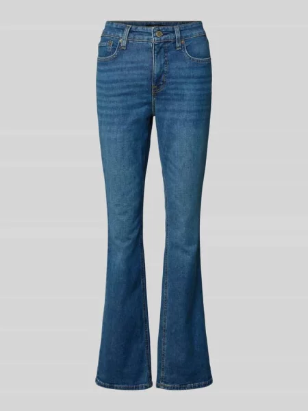 Jeansy bootcut z 5 kieszeni Lauren Ralph Lauren niebieskie