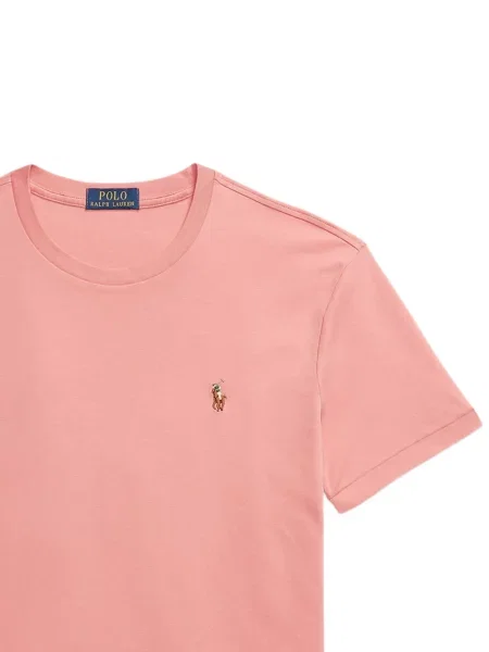 Дълго мрежеста тениска Polo Ralph Lauren с кръгло деколте зелено