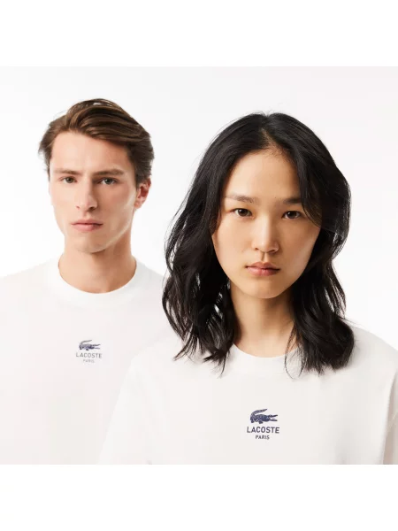 Lacoste футболка унісекс Classic fit біла