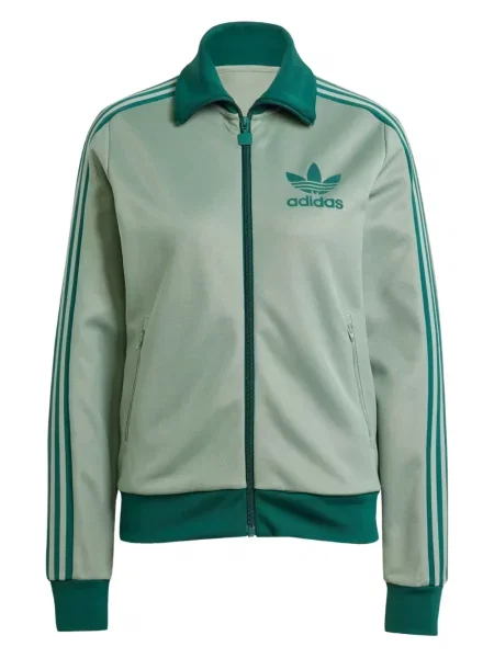 Hanorac Adidas cu autograf alergare evazat verde