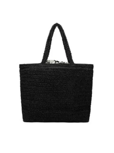 Ročna torba KARL LAGERFELD črna