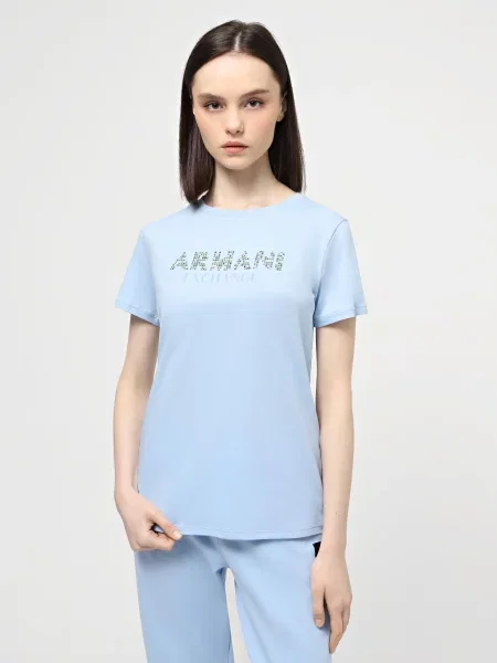 Футболка Armani Exchange голубая