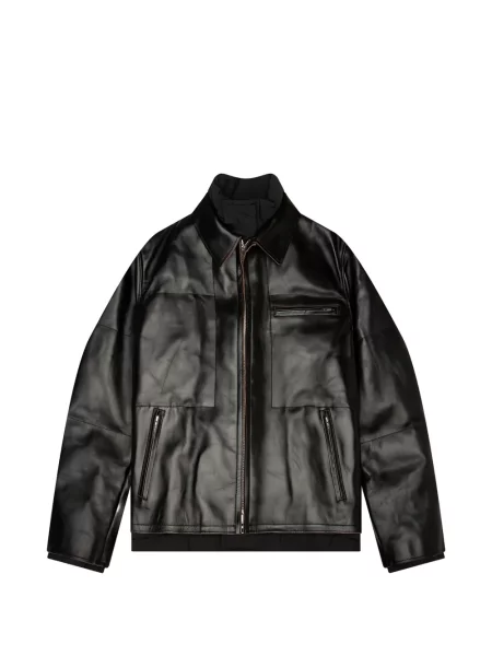 Geanta de piele Sacai negru