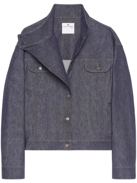 Kurtka jeansowa Courreges szara
