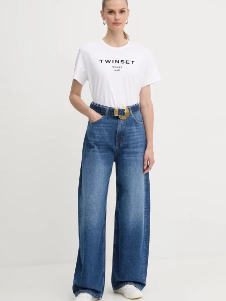 Twinset jeansy niebieski