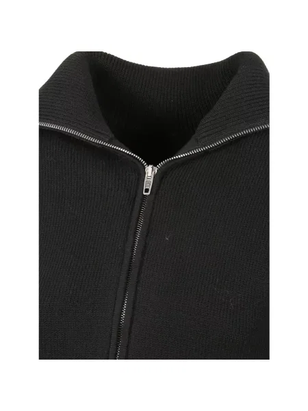 Lniany sweter Balenciaga czarny