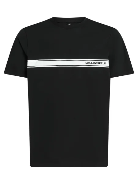 Karl Lagerfeld Tricou negru / murdar alb
