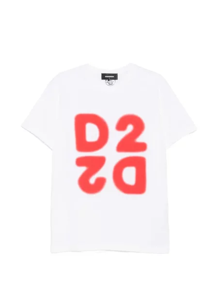 Tricou Dsquared2 cu imagine alb