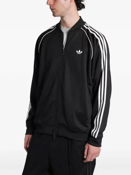 Blugi Adidas cu broderie plasă alergare negru