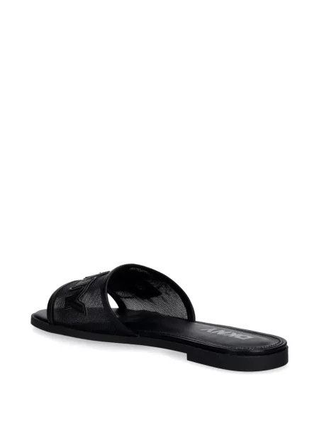 Sandale Dkny plasă cu autograf negru