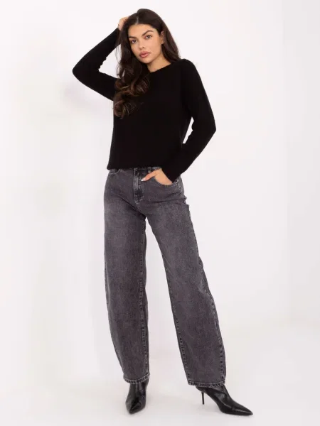 Pulover Italy Moda negru