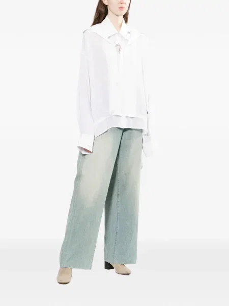 Cămașă Maison Mihara Yasuhiro cu autograf alb