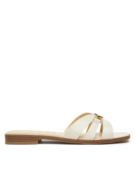 Șlapi Guess din piele bej