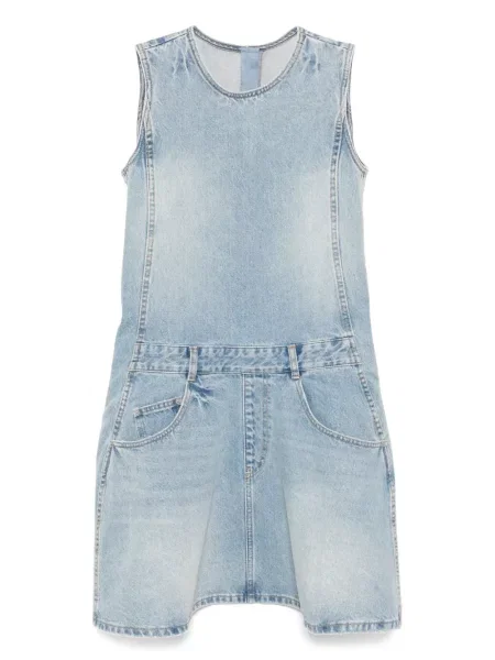 Sukienka jeansowa Jnby bez rękawów garniturowa niebieska