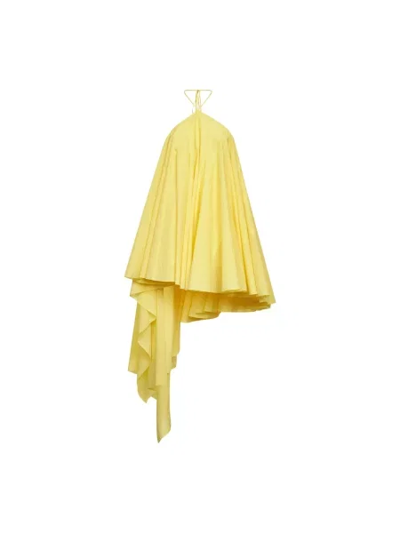 Sukienka koszulowa Jacquemus garniturowa żółta