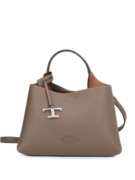Geantă shopper Tod's din piele gri