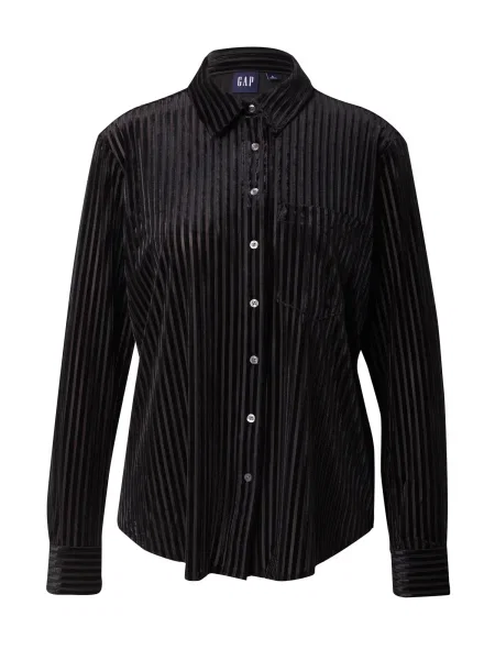GAP Bluză VELVET' negru