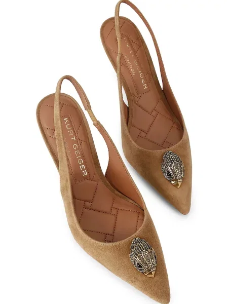 Kurt Geiger London salonarji semiš Belgravia Sling 85 Tan Suede rjava