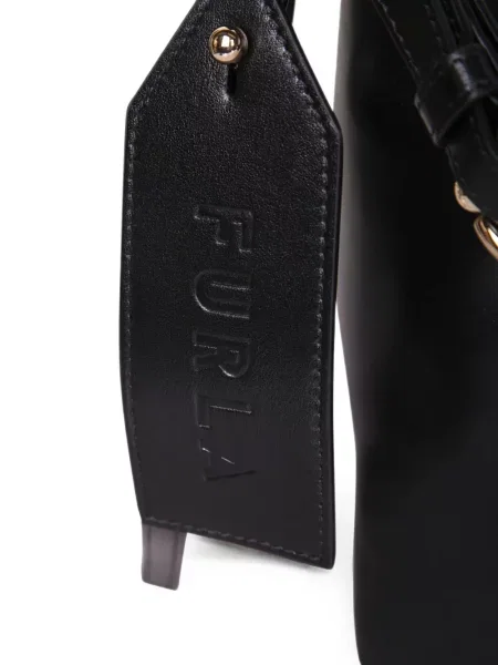 Rucsac Furla din piele cu imagine negru