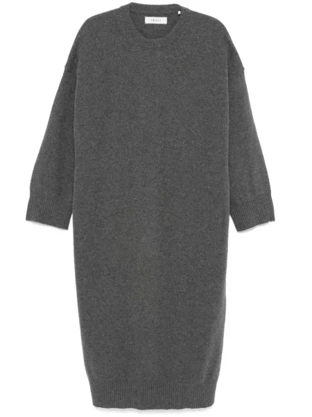 Sukienka midi Skall Studio do kolan garniturowa szara
