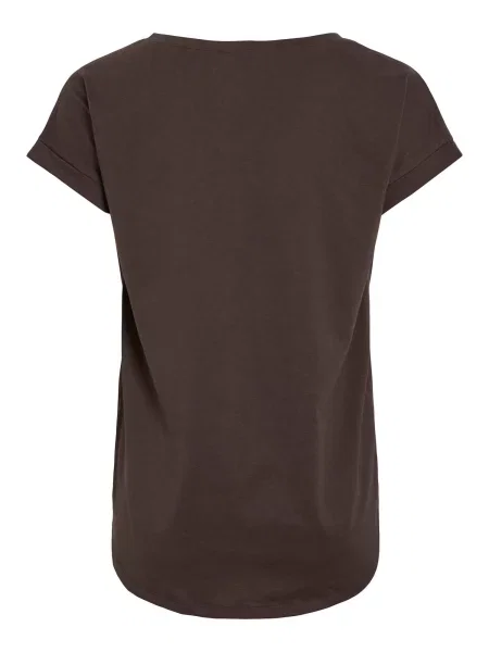 VILA Tricou VIDRreams ciocolatiu