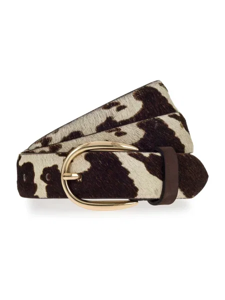 VANZETTI temno rjava / zlata / volneno bela