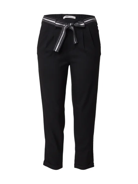 ONLY Pantaloni cutați ONLRITA / argintiu negru