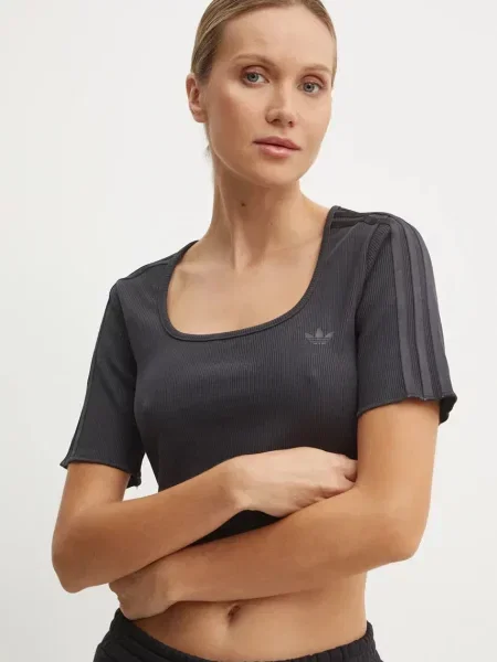 Adidas Originals Tričko Femme Galore Baby Tee černé