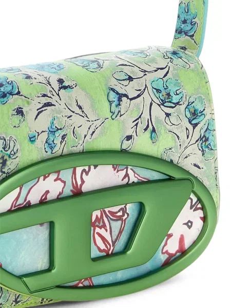 Geantă Diesel cu model floral cu imagine verde