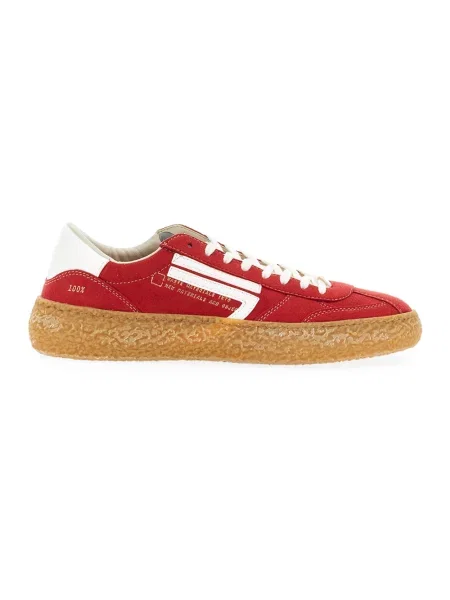 Sneakersy Puraai skórzane czerwone