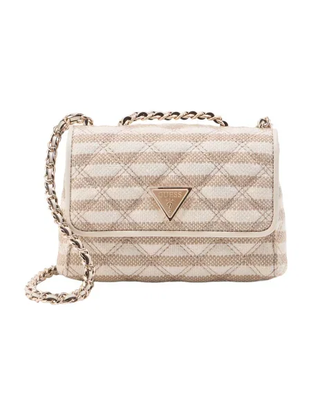 GUESS Geantă de umăr GIULLY II MINI 2 gri taupe bej