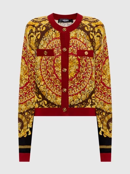 Кардиган Barrocco із шовку Versace