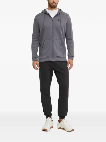 Hanorac cu glugă Under Armour cu autograf gri
