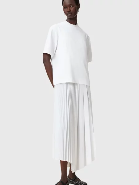 Костюм макси рокля Allsaints бяло