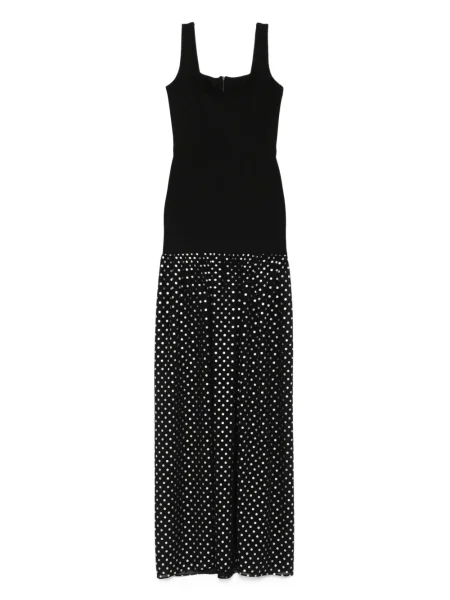 Rochie maxi Roserry cu buline de costum negru