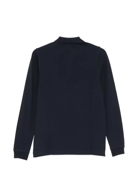 Lung tricou polo K-way albastru