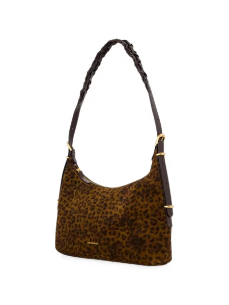 Geantă Vanessa Bruno cu imagine cu model leopard maro