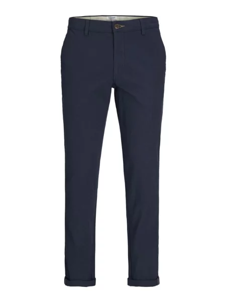 JACK & JONES Chino nohavice JPSTMarco JJFury' modrá