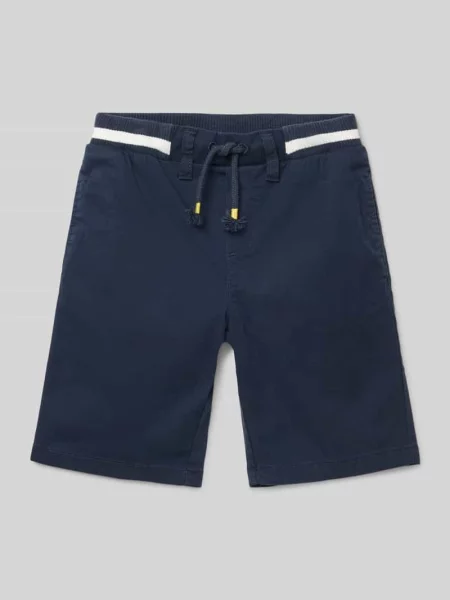 Bermudy o kroju regular fit z mieszanki bawełny model ‘PELLE’ S.oliver Red Label granatowe